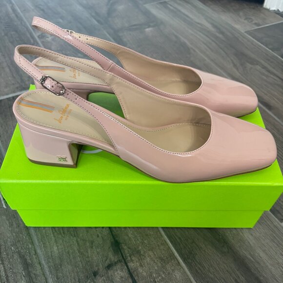 Sam Edelman Terra Slingback Block Heel size 9.5 Blush Color - Picture 2 of 4